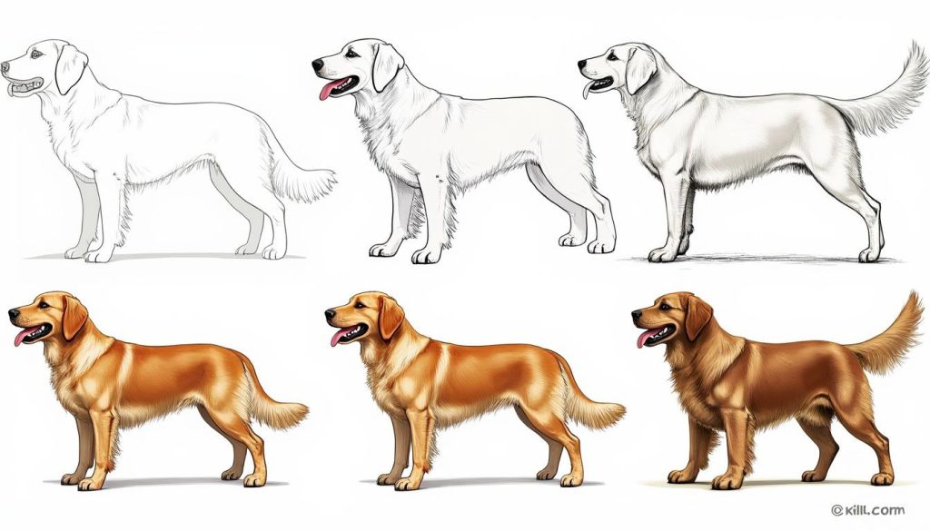 apprenez à dessiner facilement un chien grâce à notre guide étape par étape, adapté aux débutants et petits artistes.