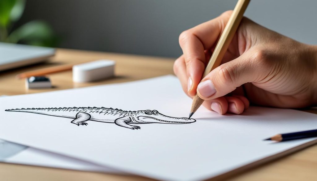 apprenez à dessiner un crocodile facilement et rapidement grâce à notre guide simple et étape par étape, adapté à tous les niveaux.