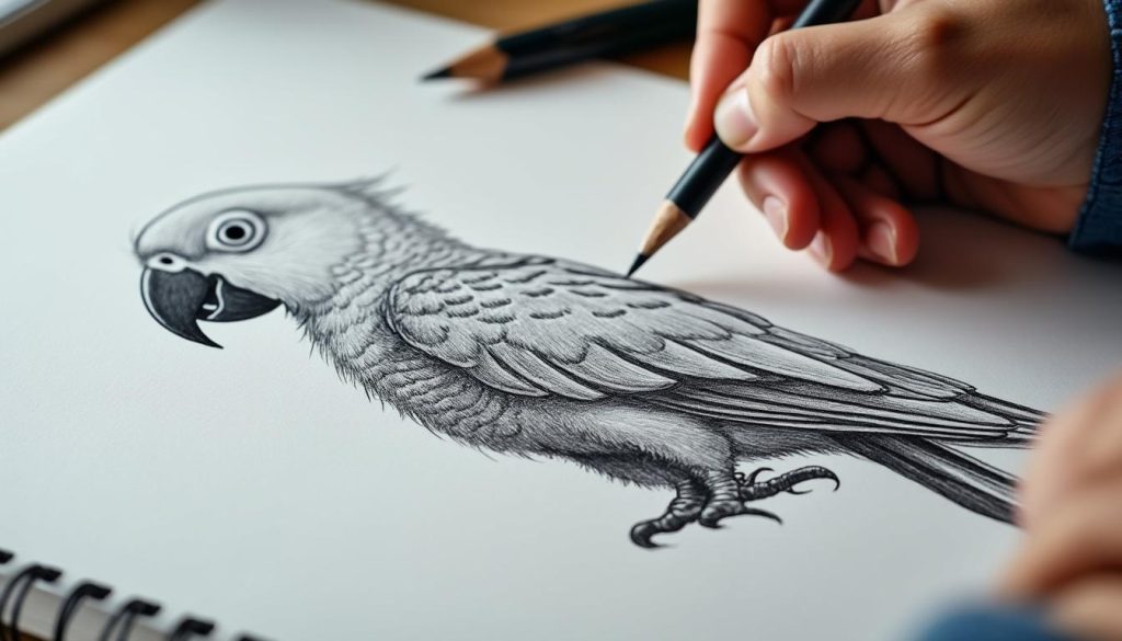 apprenez à dessiner un perroquet facilement grâce à nos étapes simples et claires, parfaites pour débutants et passionnés d'art.