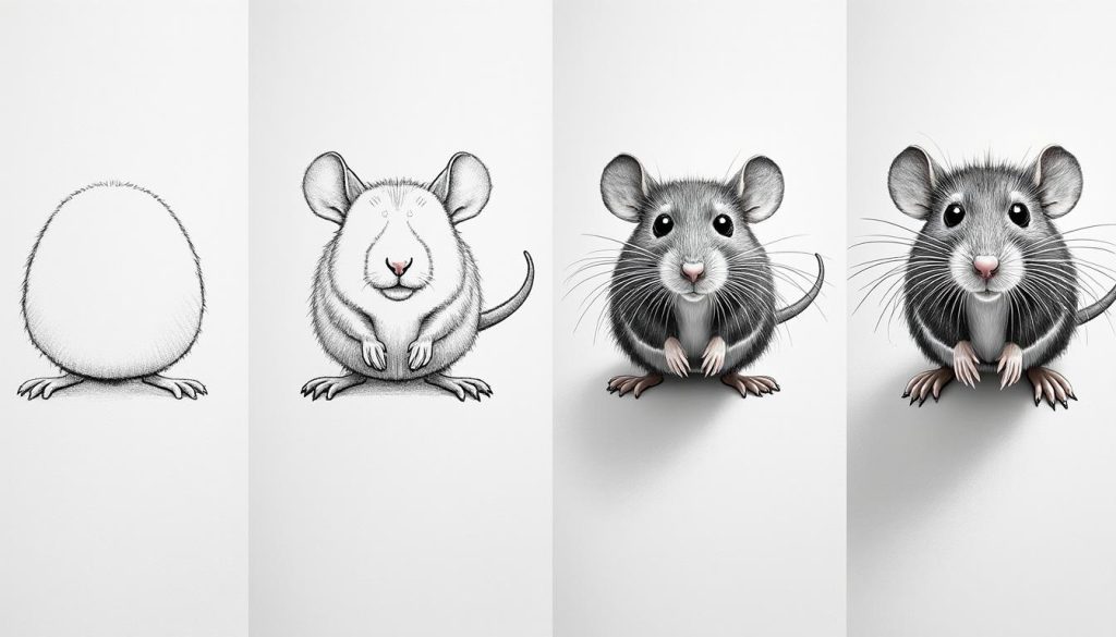 apprenez à dessiner un rat facilement grâce à ce guide en quelques étapes simples, parfait pour les débutants et les passionnés de dessin.