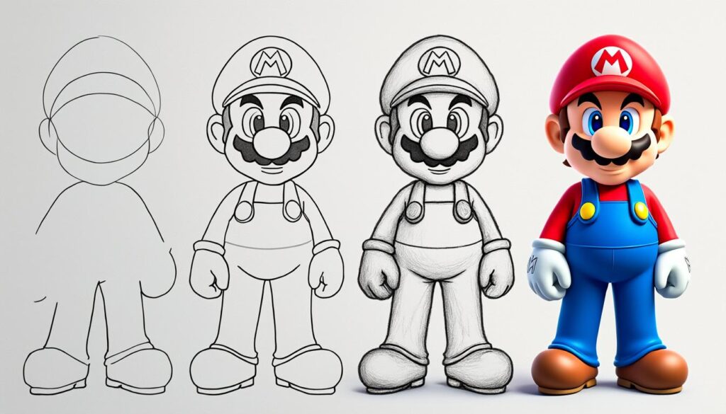 découvrez comment dessiner mario facilement grâce à notre guide étape par étape, idéal pour débutants et fans du célèbre plombier.