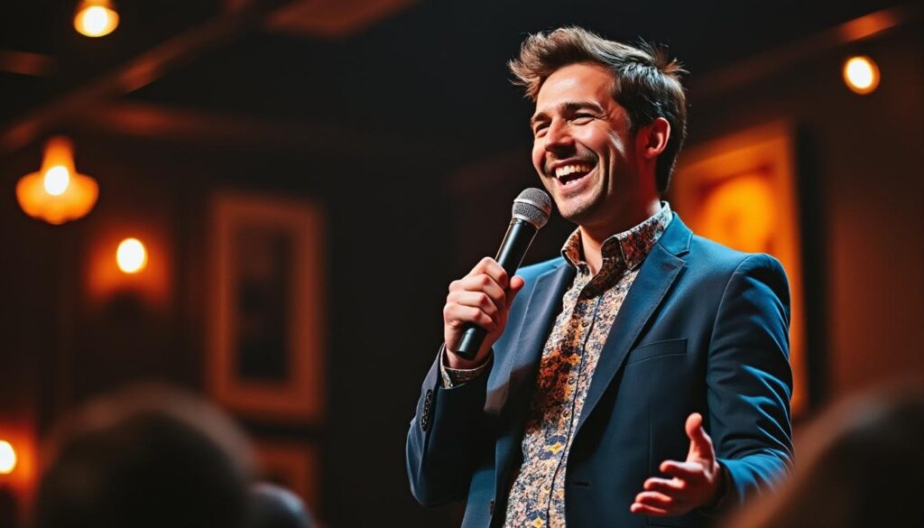 découvrez le portrait captivant d'un humoriste canadien qui fait rire la francophonie avec son humour unique et son talent exceptionnel.