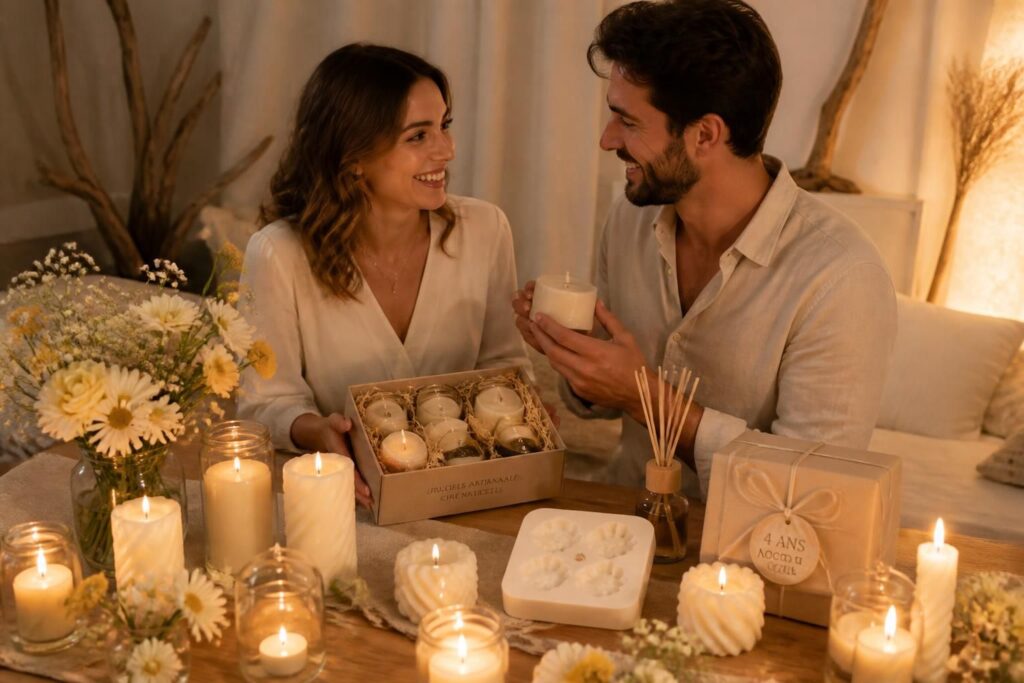 découvrez la signification des noces de cire pour vos 4 ans de mariage et trouvez des idées de cadeaux originaux pour célébrer cet anniversaire unique.