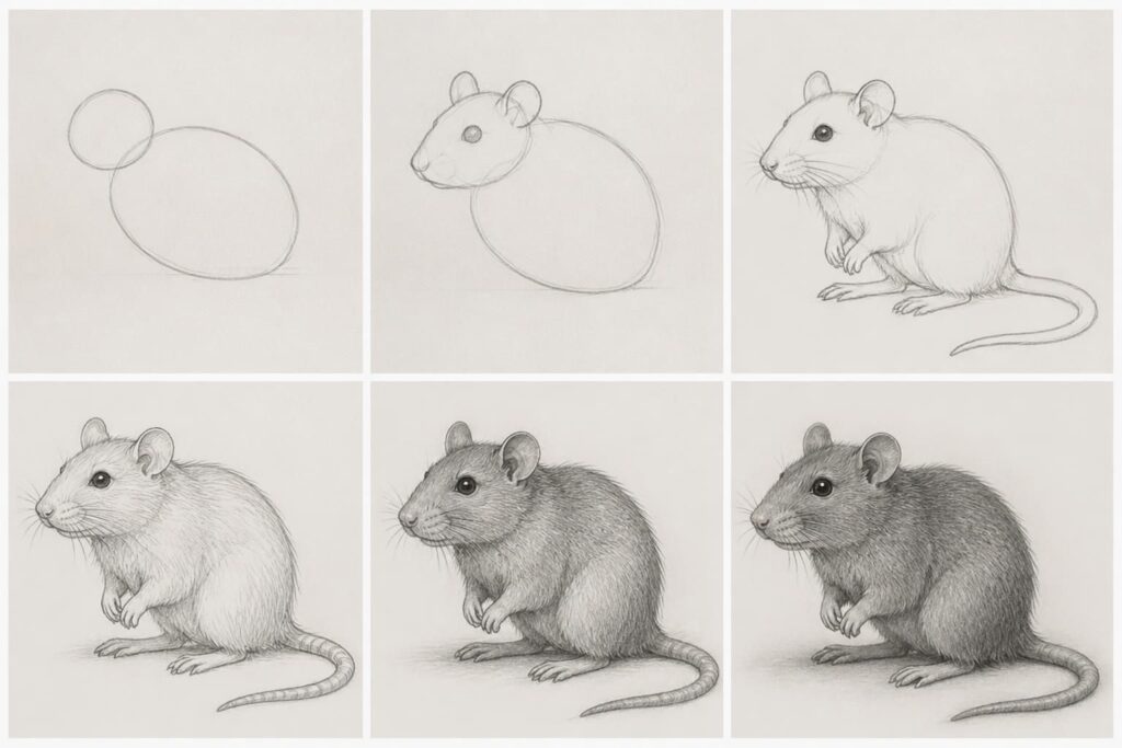 apprenez à dessiner un rat facilement grâce à notre guide étape par étape spécialement conçu pour les débutants. suivez des instructions simples pour maîtriser le dessin rapidement.