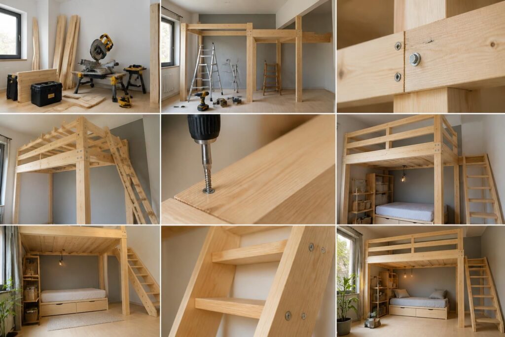 découvrez comment fabriquer une mezzanine en bois étape par étape pour créer un lit ou un espace gain de place fonctionnel et esthétique dans votre intérieur.