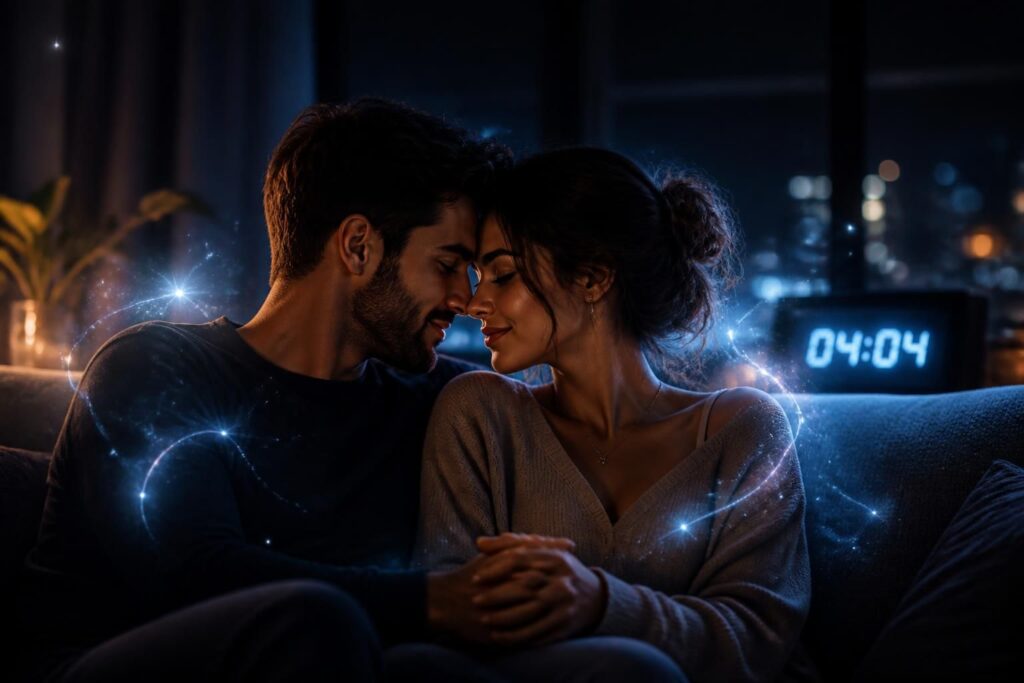 découvrez la signification spirituelle et en amour de l'heure miroir 04h04. explorez les messages cachés et les conseils pour votre vie sentimentale et spirituelle.