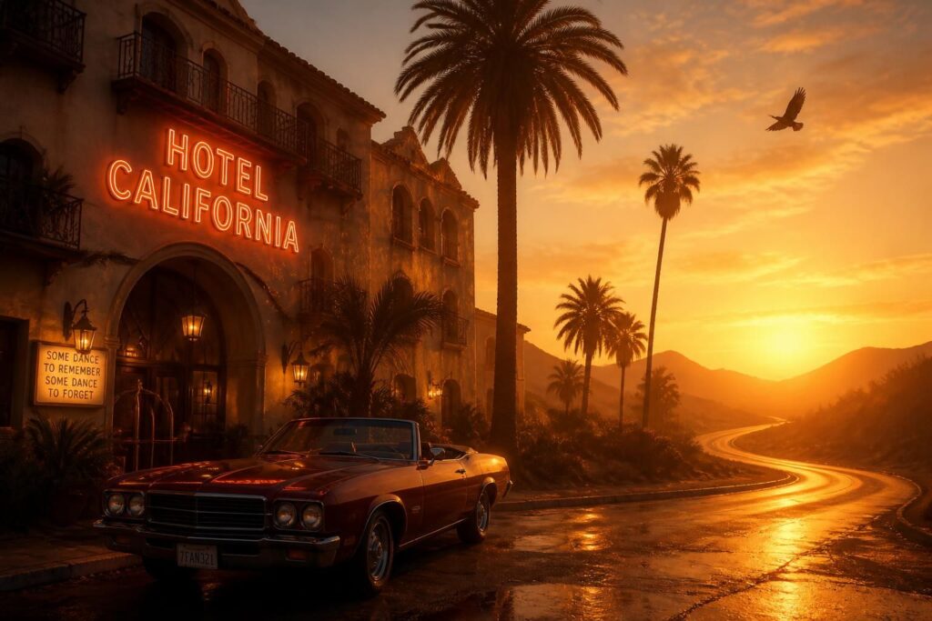 découvrez les paroles originales de 'hotel california' et leur traduction française avec une explication détaillée de cette chanson intemporelle.