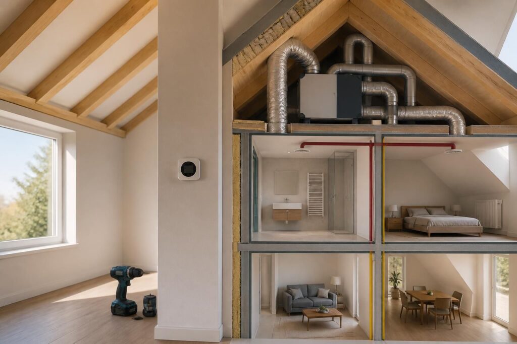 découvrez tout sur l'installation d'une vmc double flux : prix, schéma explicatif et conseils pour la pose en rénovation ou dans les combles.