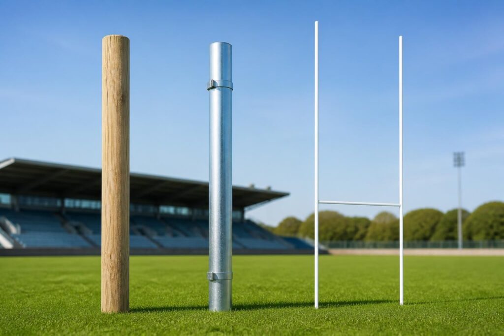 découvrez comment choisir le bon modèle de poteaux en bois, métal ou pour rugby, en fonction de vos besoins et de l'usage prévu.