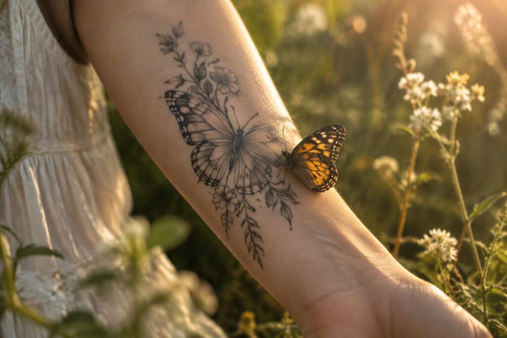découvrez la signification spirituelle du papillon, symbole de transformation et de renouveau, et trouvez l’inspiration pour un tatouage entre vie et métamorphose.
