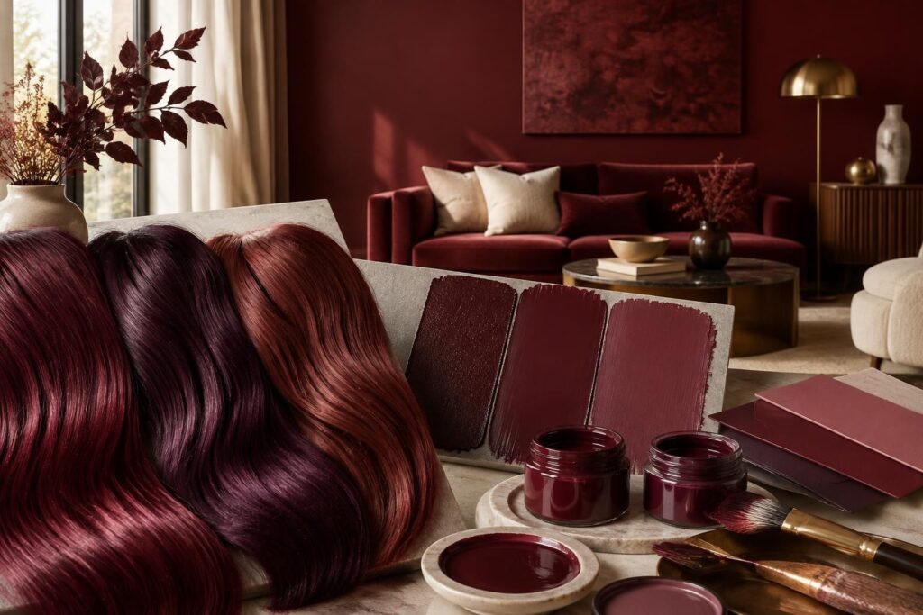 découvrez la signification du bordeaux, ses codes couleur et ses nuances, avec des conseils pour l’adopter en coloration cheveux ou en peinture.