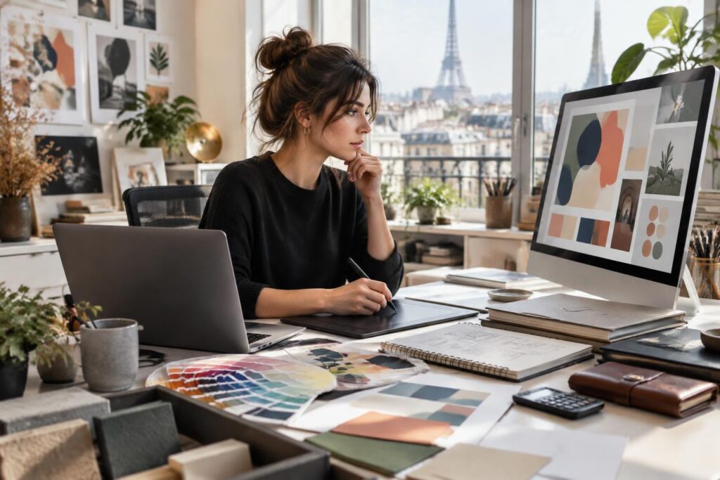 découvrez le métier de designer graphique : missions, compétences, débouchés et salaire à paris et partout en france.
